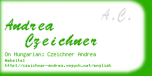 andrea czeichner business card